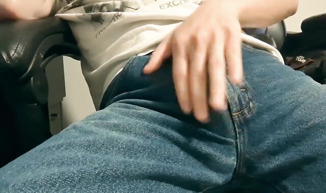 Pecker Teasing in Jeans