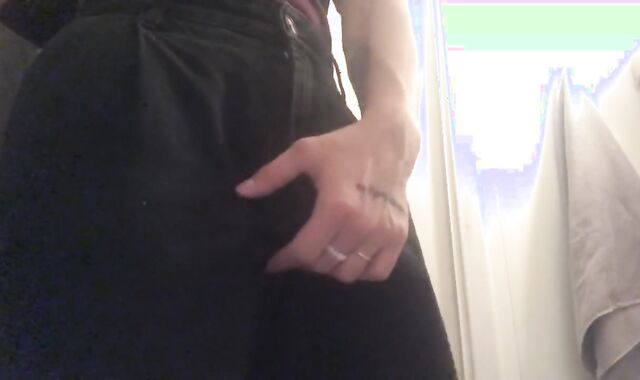 The boy is playing with his meatpipe