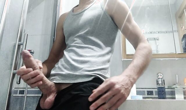 I Came Back Mischievous From The Nudist Beach And Blasted The Supah-Scorching Jizz From My Excellent-Sized Rock-Hard-On