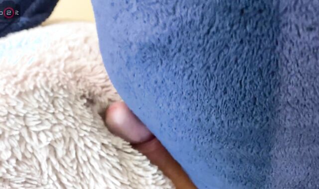 Mighty Man Orgasm while Drilling Pillow and Cum Hands Free-For-All-For-All with Yells and Messy Talk - 4K