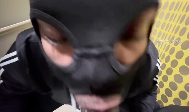 Jerking GINORMOUS EBONY MANHOOD in hotel shower