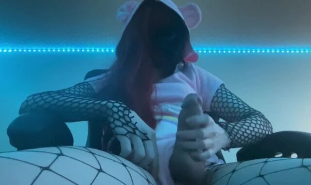 Super-Cute Goth Femboy Helps You Jizm (onlyfans $5 @vampwixie)