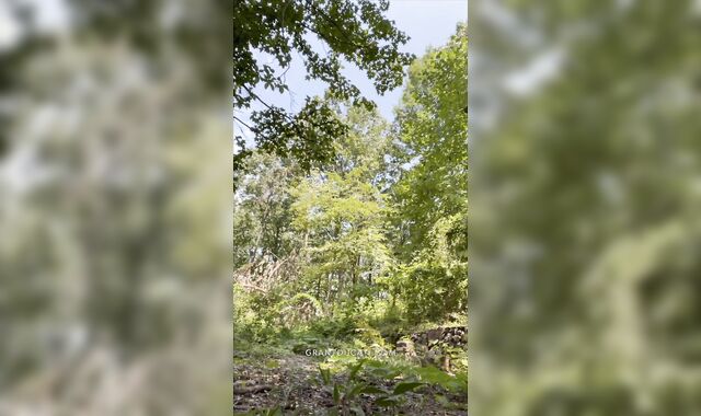 SUPER Risky Naked Hike with Cum Blast