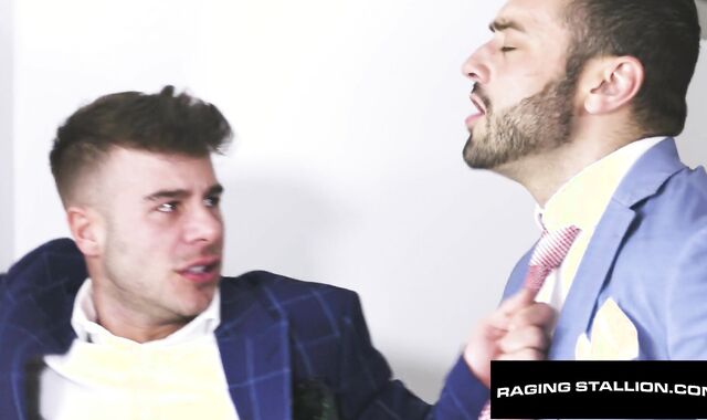 Horny Realtor Stuffed By Super-Steamy Otter - Drew Valentino, Allen King - RagingStallion