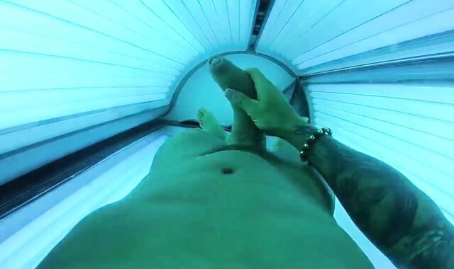 Chris Diamond playing with his large dinky and his spunk blast