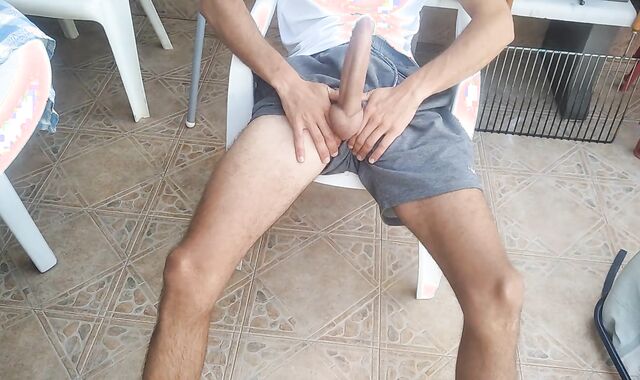 My Hottest Pal Records Me Tugging Off On The Terrace Of His Summer Palace