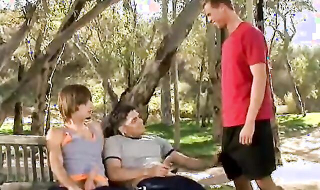 Dempsey Stearns in 3 way in Park