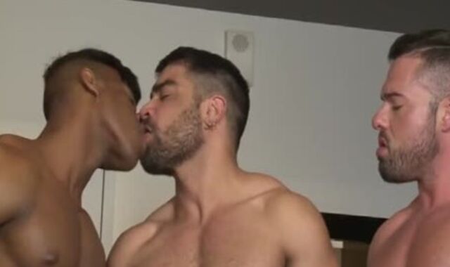 messy homosexual trio