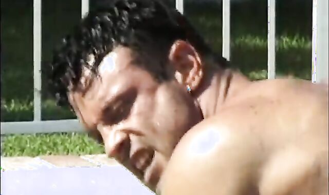 three Strung Up darksome folks engulf Wood Head And hammer Eachother