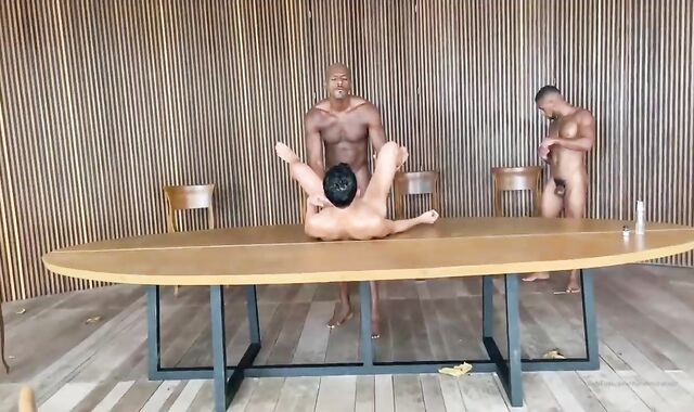 Just A impressive trio-some, double invasion, unfathomable face plumb fuck-hole