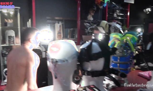 three way Scene In A homo Store - The Making Of Penetrate-Stick
