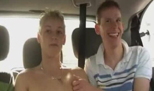 A queer trio With young eighteen age nubiles