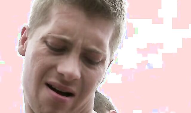 Three Pumped Up Lads Are Outside!