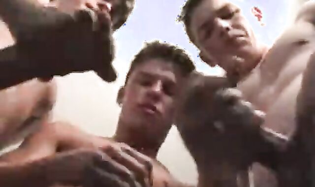 three way teenies On cam Rigid fag joy