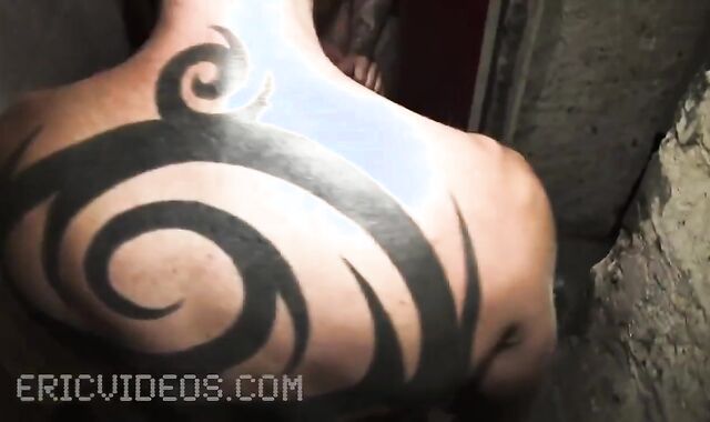 strenuous Tatted boyz plumbing In three way