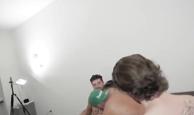 Strongly Inked three-some poke