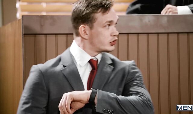 Fuckbit: Courtroom - Jackson Traynor with Michael DelRay American Screw