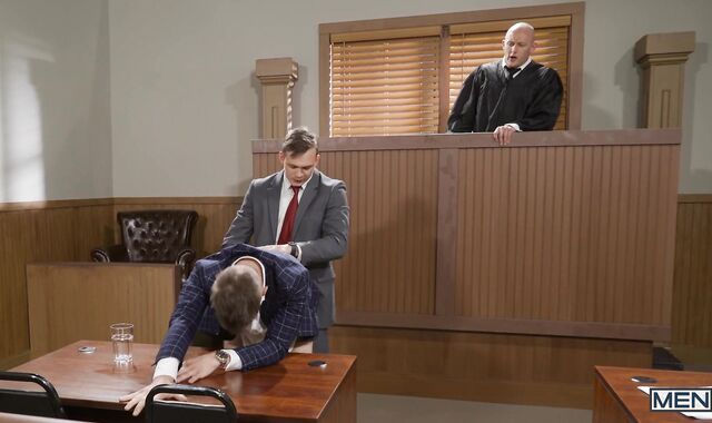 Fuckbit: Courtroom - Jackson Traynor with Michael DelRay American Screw
