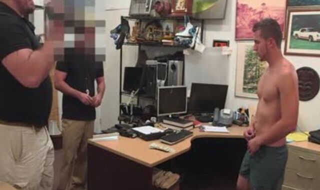 queer PAWN - young str8 silver-light-haired lad Has gay threesome For Bail cash