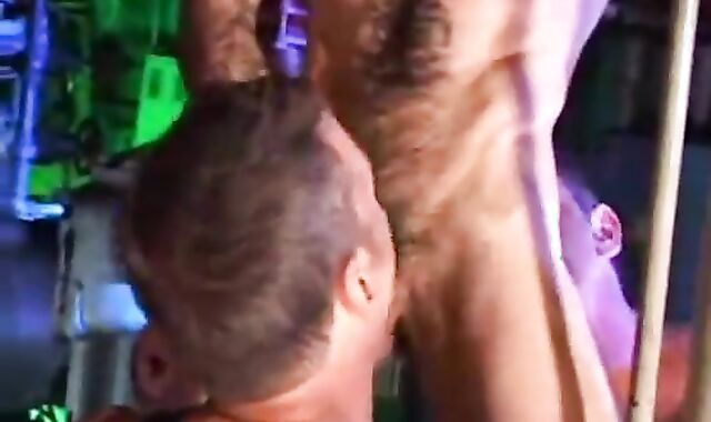 bushy BUTTED LAD USED BY two boys