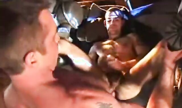 bushy BUTTED LAD USED BY two boys