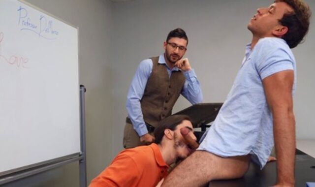 A Lesson In Love: condom-free - Damien Kyle & Tim Hanes American drill