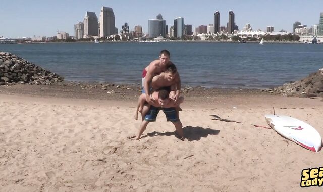 raw 3-way With Jayden, Brodie And Dean - booty-crevasse elation