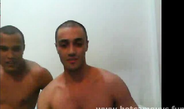 Brazilian webcam 3-some With jizm