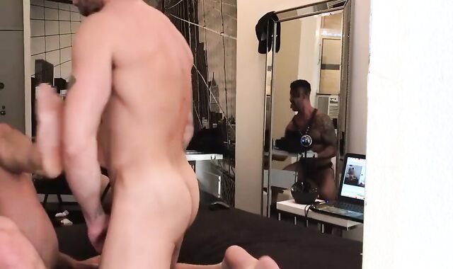 Nick And Adam enjoy A raw 3 way