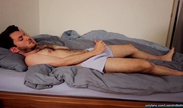 Vibrator fun in boxer shorts