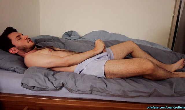 Vibrator fun in boxer shorts