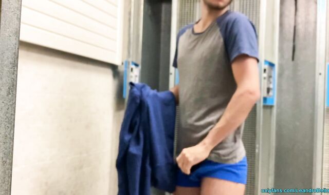 Caught jerking off in the locker room
