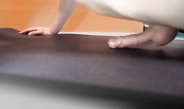 Pushups humping and cumming handsfree
