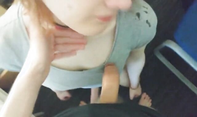 Pretty trans girl takes a facial