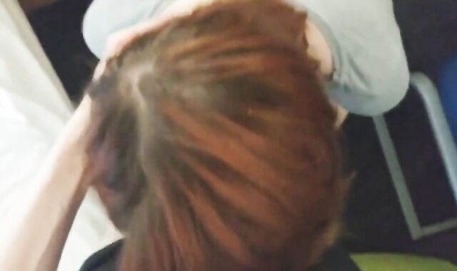 Pretty trans girl takes a facial