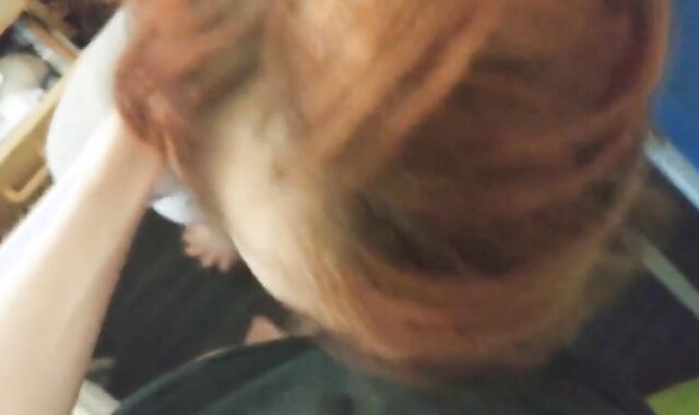 Pretty trans girl takes a facial