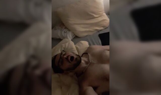 Serbian Boy plays with his black dildo!