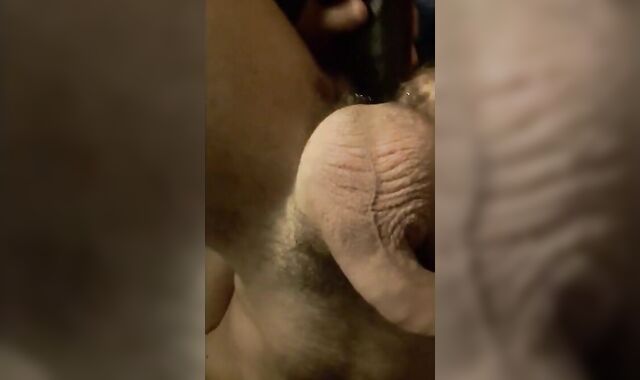 Serbian Boy plays with his black dildo!