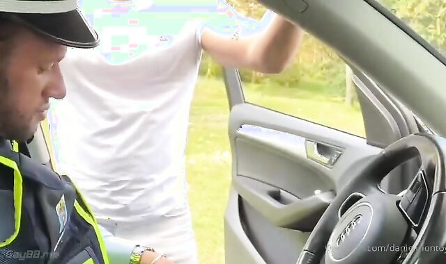 fuckin' With The Traffic Officer. lusty homosexual Fucky-fucky