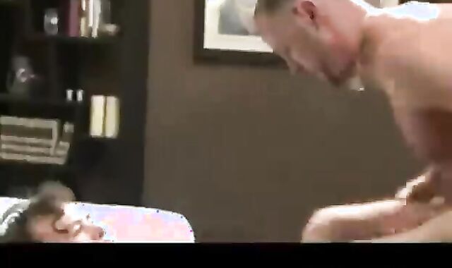 Father bonks Rock hard queer pornography homosexual males homo jism-shots swallow man bear