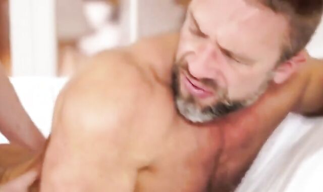 Ginormous Dicked Ginger ravages Father