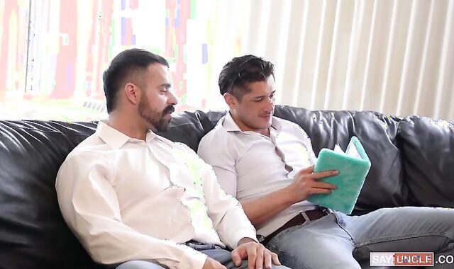 Tatted supah-super-steamy father condom-free arse-plumb penetrates