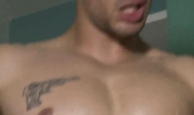 Parent Seduces Tattoo Teddy On Patio