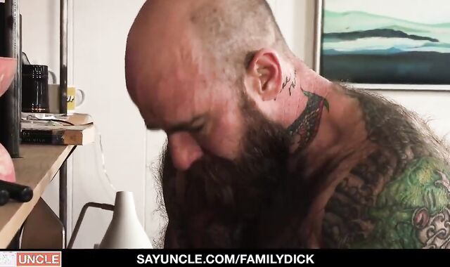 big spear bushy step-dad screws His Son-in-law