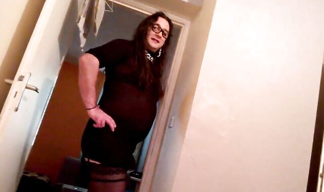 Valentinne crossdresser amateur  blowjob and cum in mouth 2