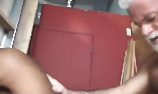 JAKE-SILVER FATHER THE BARBER plow HIS dark-hued hole