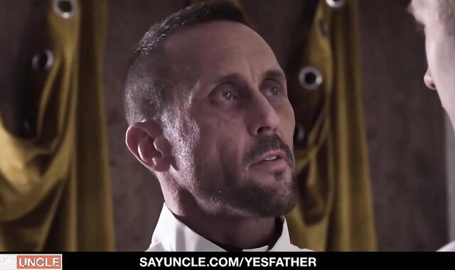 school-older age teen Catholic twink Jace Madden Faithful Himself To A Priest