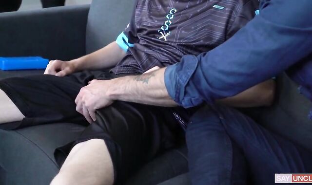 Tattooed pornographic starlet domination pop-shot video