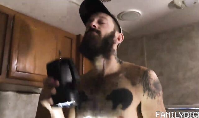 Gets rock hard fuckin'