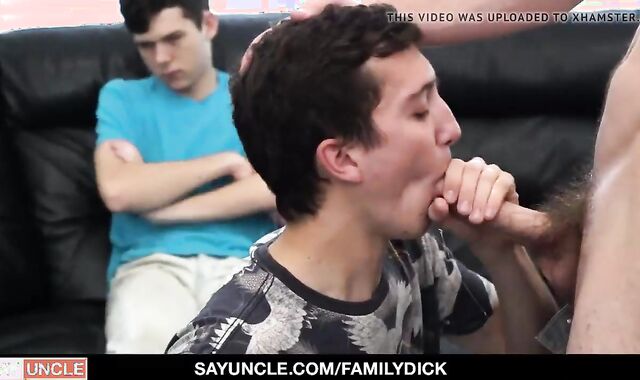 Youthfull jock loves plumbed by gigantic sausage father